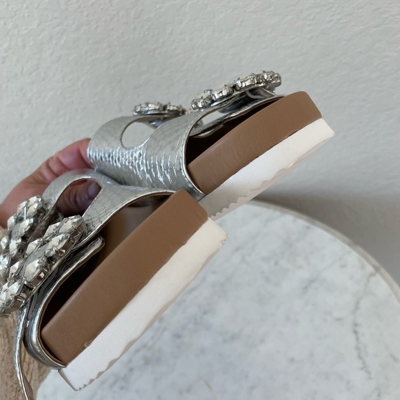 Kurt Geiger London Women's Marlo Crystal Croc-Print Sandals 36.5 - Picture 10 of 11